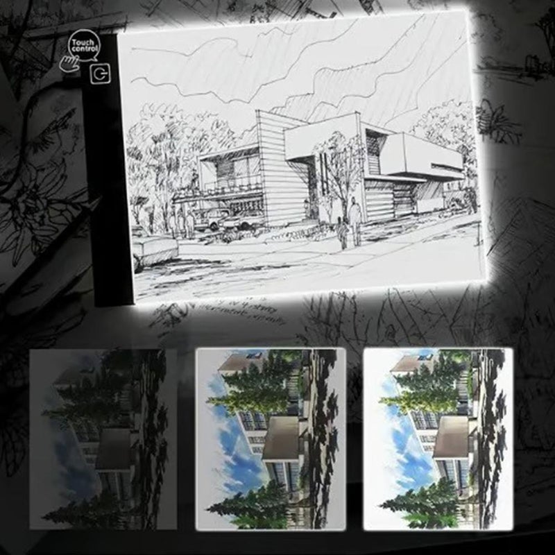 Diamond Art Painting LED Light Pad Kit, A4 Ultra-Thin Lights Board, Table Tracing Light Box for Drawing, Weeding Vinyl, Sketching, Painting Accessories Gifts for Adults - Image 3